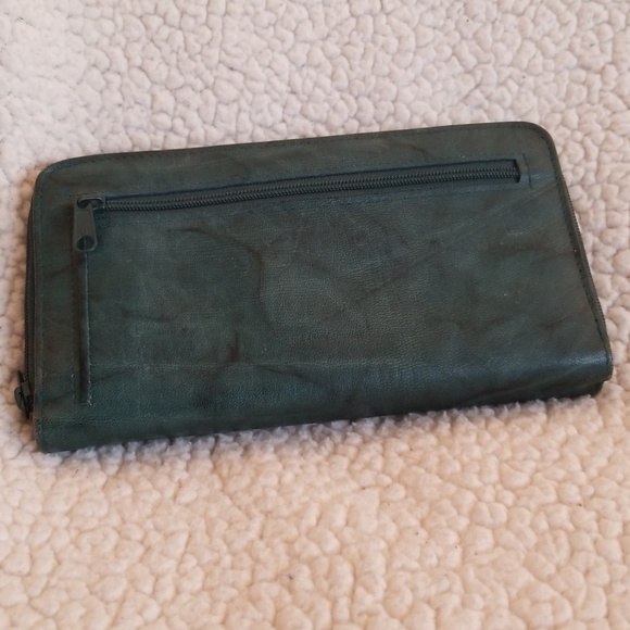 Green marbled wallet in excellent condition - Picture 3 of 8